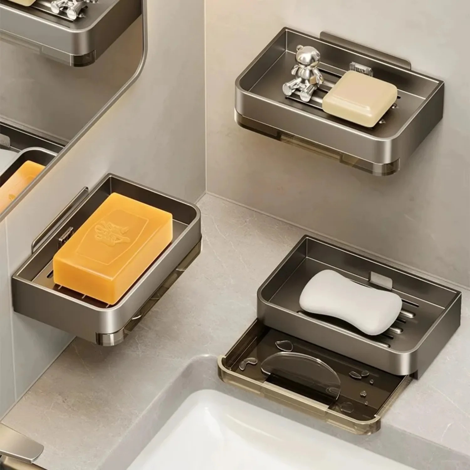 Oxide Pigment Soap - Tempat Sabun Besi Tanpa Bor, Wadah