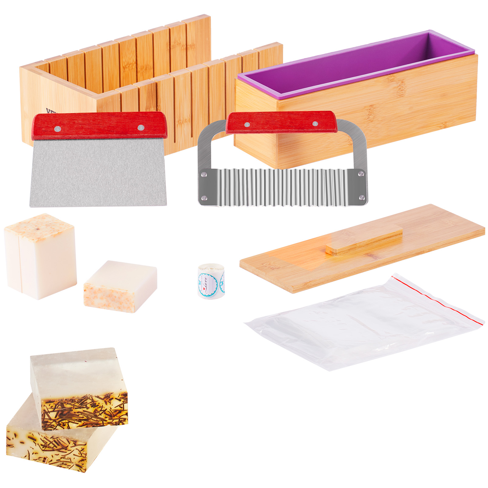 Soap Making Lab - Kit Pembuatan Sabun VEVOR, Kotak Pemotong