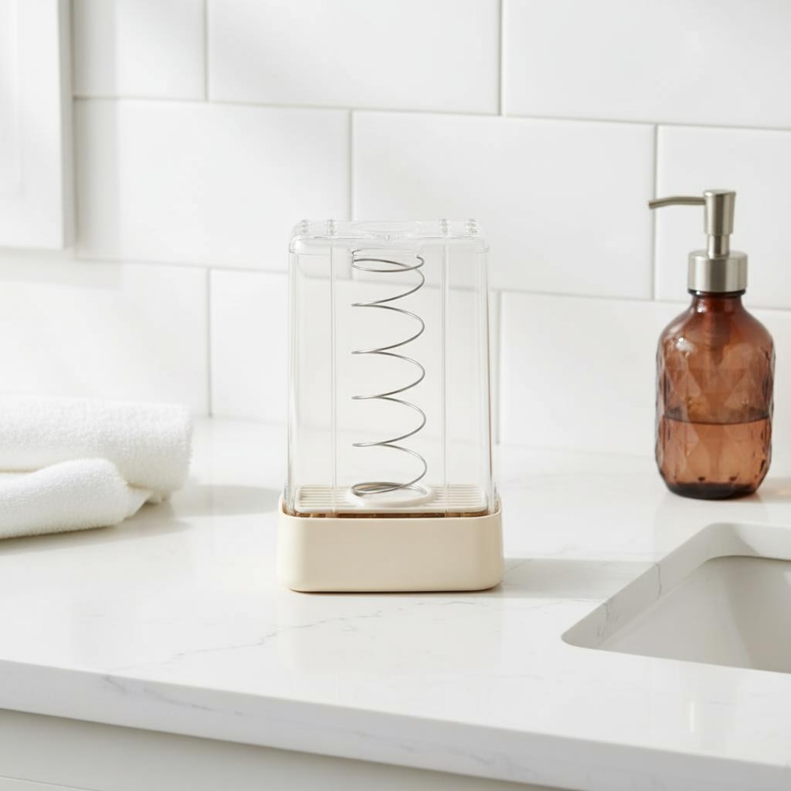 Quick Soap Making - Tempat Sabun dengan Sikat Pembuat Busa,