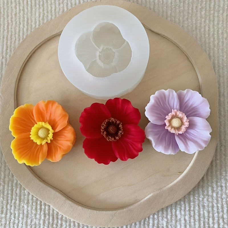 Cetakan silikon 3Flower, Lilin - Soap Making Liquid ulasan dan harga
