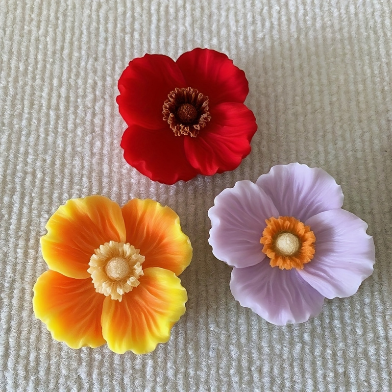 Cetakan silikon 3Flower, Lilin - Soap Making Liquid ulasan dan harga