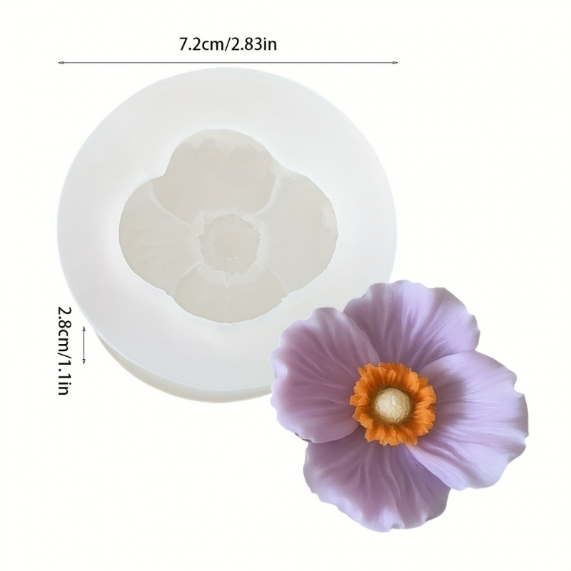 Cetakan silikon 3Flower, Lilin - Soap Making Liquid ulasan dan harga
